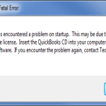 Quickbooks Licence error 2