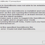 Quickbooks connectivity error